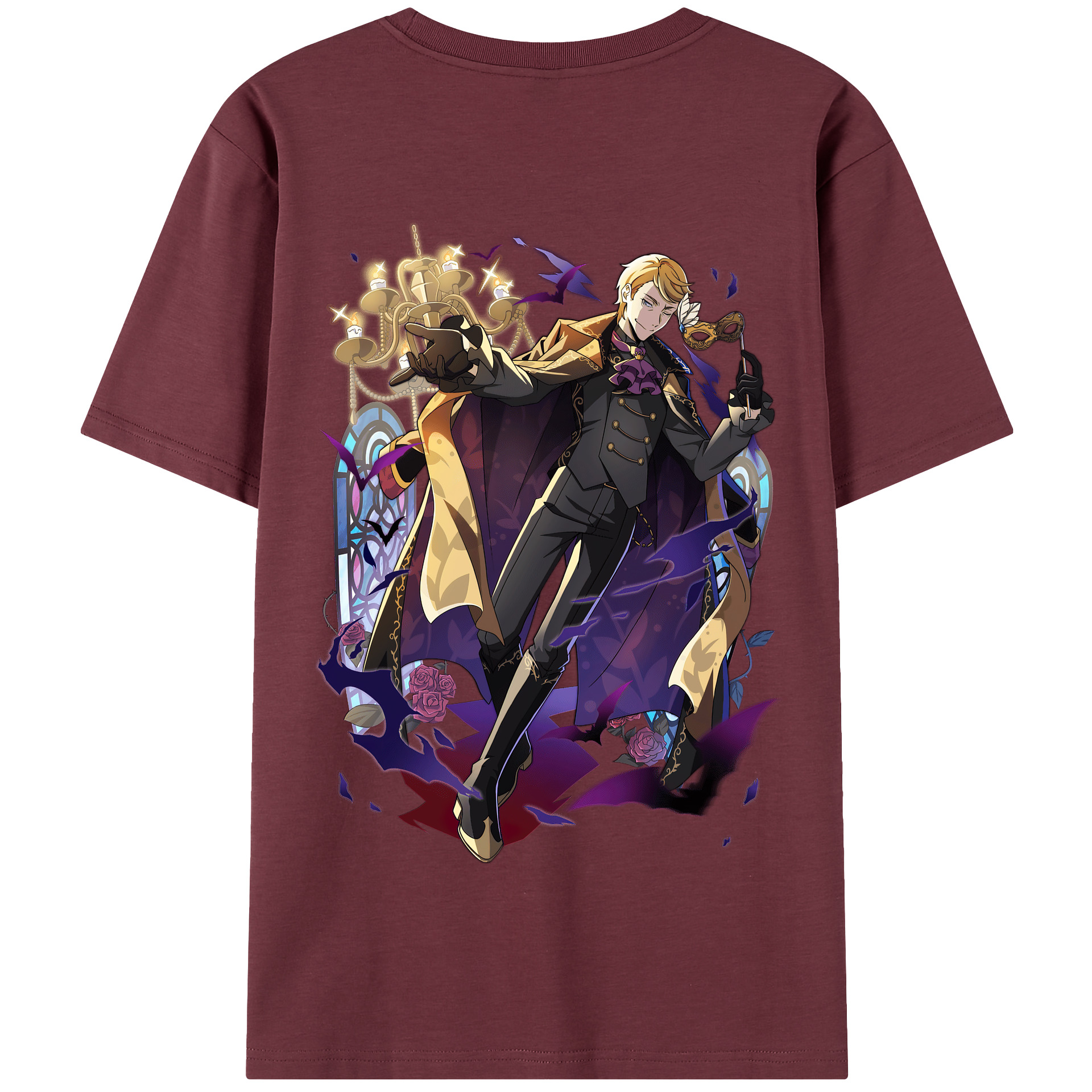 （画像用） 文豪ストレイドッグス Bungo Stray Dogs 綿100％半袖Tシャツ（背面プリント）